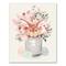Easter Bunny Floral Bucket 16" x 20" Canvas Wall Art